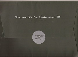 2010 Bentley Continental Sales Pack