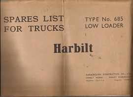 Harbilt 685 Low Loader Parts List
