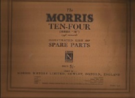 Morris Ten Four Spare Parts List 1946