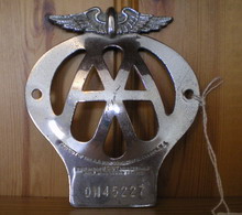 AA badge 1945 to 1957
