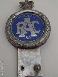 Rhodesia RAC Badge