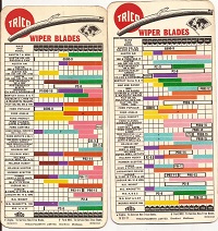 Trico wiper blade application reference list