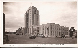 police HQ Melbourne postcard
