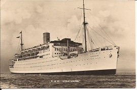 p&o strathaird poscard