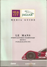 Jaguar Silk Cut Le Mans Media Guide 1991
