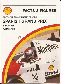 FIA Spanish Grand Prix Facts & Figures Booklet 1993