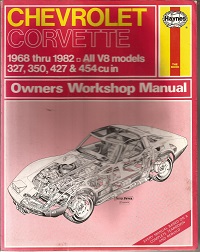 Chevrolet Corvette Haynes Manual ISBN 085696851X
