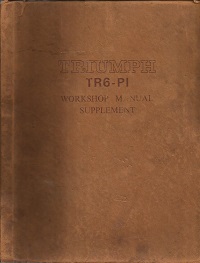 Triumph TR6 Pi Workshop Manual