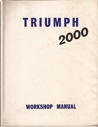 Triumph 2000 Workshop Manual