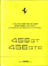 Ferrari 456GT Spare Parts Catalogue No.1395/98