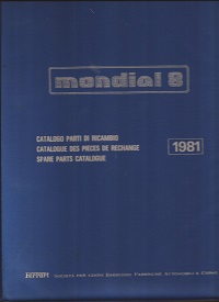 Ferrari Mondial 8 Spare Parts Catalogue No. 205/81