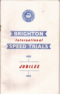 Brighton Speed Trials Programme 1955